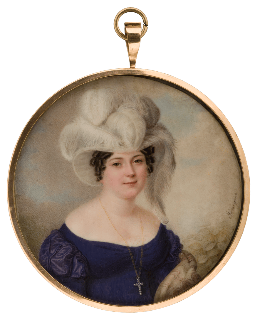 Dame In Blauem Kleid Mit Federbesetztem Hut The Tansey Miniatures dame-in-blauem-kleid-mit-federbesetztem-hut-the-tansey-miniatures