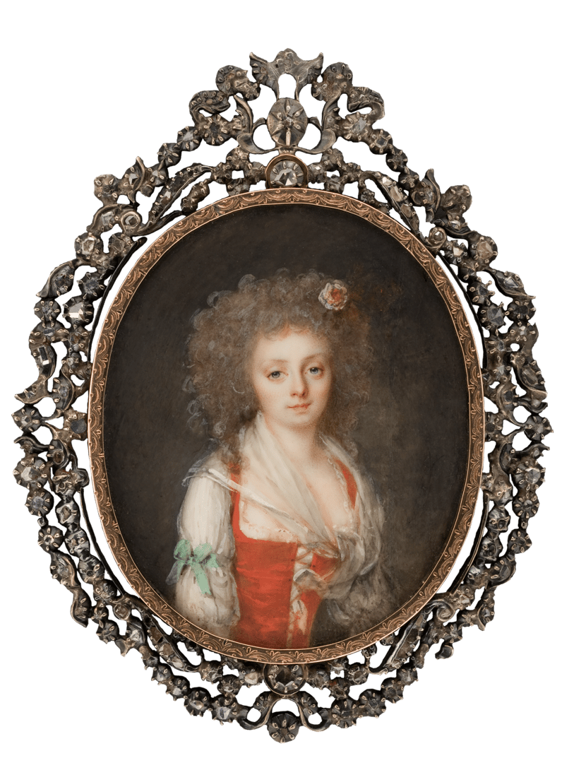 Dame Mit Rose Im Haar The Tansey Miniatures Foundation dame-mit-rose-im-haar-the-tansey-miniatures-foundation