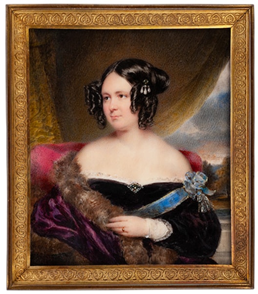 Moritz Michael Daffinger: Marie Anne Marguerite Joséphine Baronin von Wacquant-Geozelles, um 1835