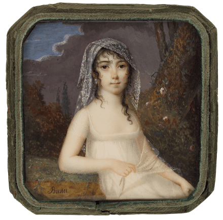 Lady in White Dress in Park Scenery