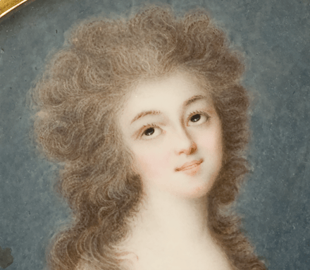 Dame mit Blumenkorb — 18065