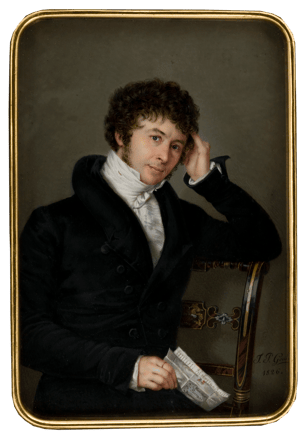 Herr mit Brief — 7655