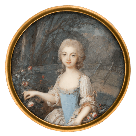 Girl with Flower Basket