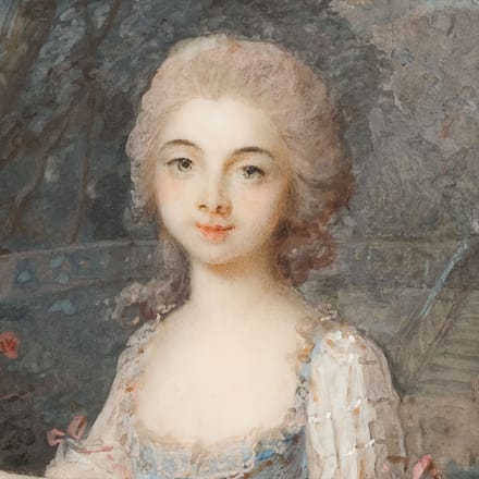 Girl with Flower Basket — 15117