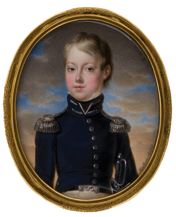 Boy in Dark Blue Uniform