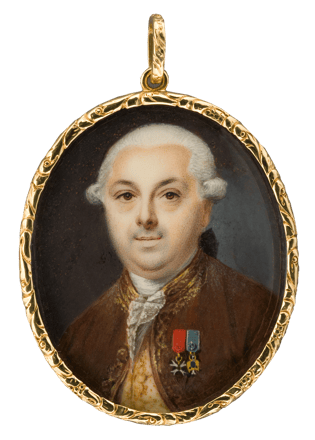 Gentleman in Brown Coat Embroidered with Gold