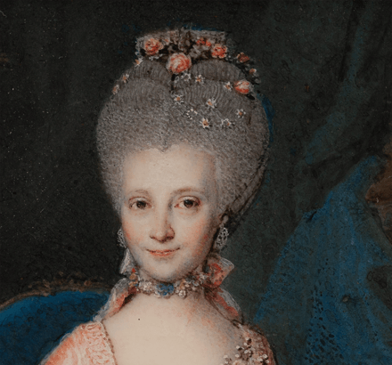 Dame mit Hündchen — 15273