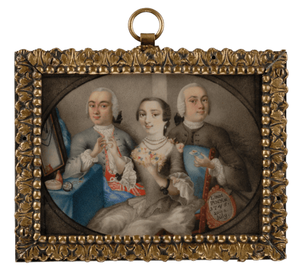Dame mit zwei Herren