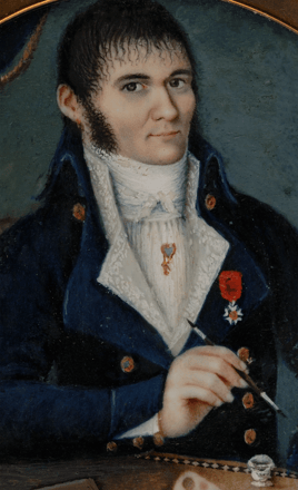 Herr beim Malen einer Miniatur — 15716