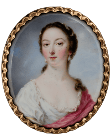 Lady in a White Dress with Red Cape